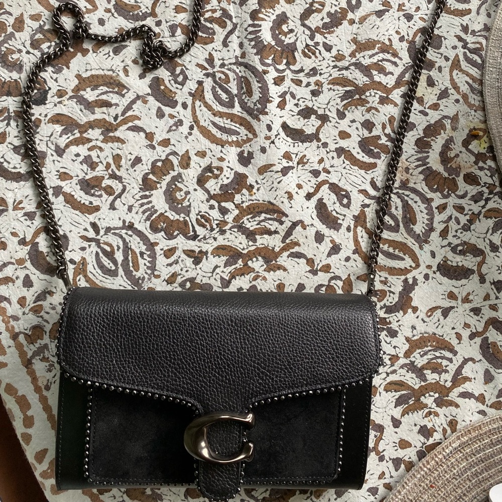 black crossbody. coach purse